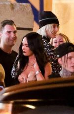 MEGAN FOX and Machine Gun Kelly Leaves UFC 264 Fight Between Conor McGregor vs Dustin Poirier in Las Vegas 07/10/2021