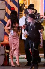 MEGAN FOX and Machine Gun Kelly Leaves UFC 264 Fight Between Conor McGregor vs Dustin Poirier in Las Vegas 07/10/2021