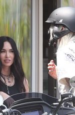MEGAN FOX and Machine Gun Kelly Out Motorbiking in Los Angeles 07/16/2021
