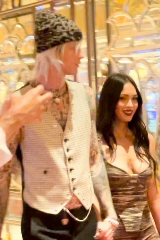 MEGAN FOX and MGK at Wynn Hotel in Las Vegas 07/09/2021