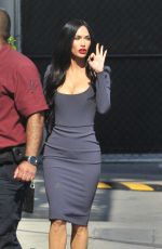 MEGAN FOX Arrives at Jmmy Kimmel Live Studio in Los Angeles 07/12/2021