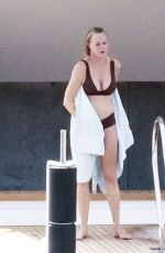 MELANIE GRIFFITH in Bikini at a Yacht in Nerano 07/29/2021