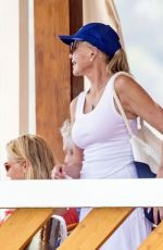 MELANIE GRIFFITH in Bikini at a Yacht in Nerano 07/29/2021