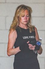 MELANIE GRIFFITH Leaves a Gym in Los Angeles 07/06/2021