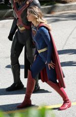 MELISSA BENOIST on the Set of Supergirl in Vancouver 07/30/2021