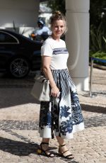 MELISSA GEORGE Leaves Hotel Martinez at Cannes Film Festival 07/09/2021/