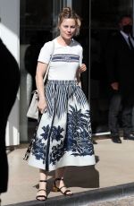 MELISSA GEORGE Leaves Hotel Martinez at Cannes Film Festival 07/09/2021/