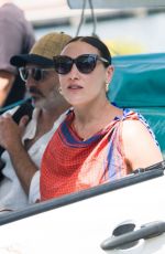 MIA MORETTI Arrives in Capri at UNICEF Italia and LuisaViaRoma Summer Gala 07/30/2021