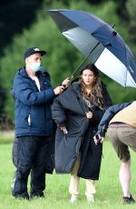 MICHELLE KEEGAN on the Set of Brassic TV Show in Manchester 07/30/2021 