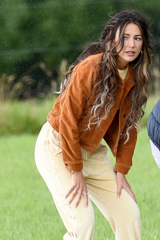 MICHELLE KEEGAN on the Set of Brassic TV Show in Manchester 07/30/2021 