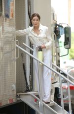 MICHELLE MONAGHAN and ANNA DIOP on the Set of Nanny in New York 06/29/2021