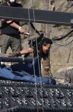 MICHELLE RODRIGUEZ and SOPHIA LILLIS on the Set of Dungeons & Dragons in Ireland 06/30/2021