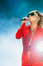 MILEY CYRUS Performs at Lollapalooza 2021 in Chicago 07/29/2021