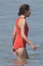 MINNIE DRIVER in Swimsuit at a Beach in Malibu 07/07/2021