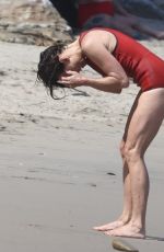 MINNIE DRIVER in Swimsuit at a Beach in Malibu 07/07/2021