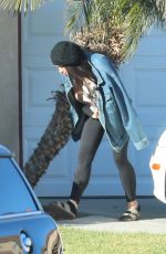 MIYA PONSETTO Out with Her Dog in Los Angeles 06/30/2021