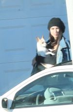MIYA PONSETTO Out with Her Dog in Los Angeles 06/30/2021
