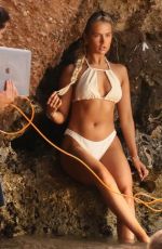 MOLLY MAE HAGUE in Bikini at a Photoshoot on the Beach in Ibiza 07/23/2021