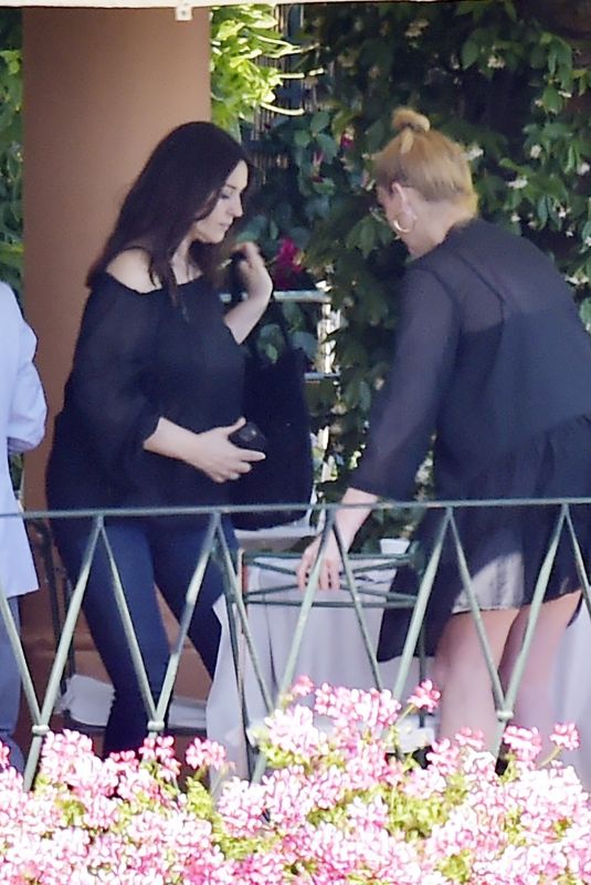 MONICA BELLUCCI Out for Lunch in Portofino 07/02/2021