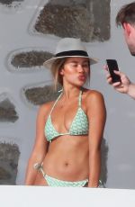 MONTANA BROWN in Bikini on Holiday in Mykonos 07/20/2021