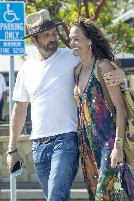 MORGAN BROWN and Gerard Butler Out in Malibu 07/23/2021