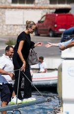 NATASHA POLY Arrives in Capri at UNICEF Italia and LuisaViaRoma Summer Gala 07/30/2021