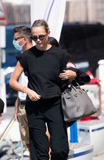 NATASHA POLY Arrives in Capri at UNICEF Italia and LuisaViaRoma Summer Gala 07/30/2021
