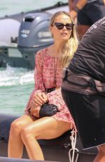NATASHA POLY at a Boat in Saint-Tropez 07/21/2021