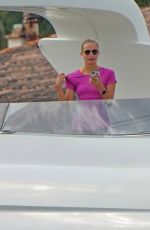 NATASHA POLY Exercising at a Yacht in Saint Tropez Harbor 07/19/2021