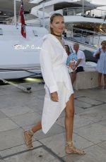 NATASHA POLY Leaves Her Boat in Saint-Tropez 07/26/2021