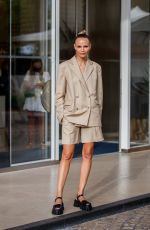 NATASHA POLY Leaves Hotel Martinez in Cannes 07/12/2021