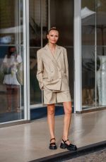 NATASHA POLY Leaves Hotel Martinez in Cannes 07/12/2021