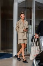 NATASHA POLY Leaves Hotel Martinez in Cannes 07/12/2021