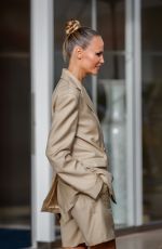 NATASHA POLY Leaves Hotel Martinez in Cannes 07/12/2021