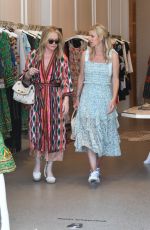 NICKY and KATHY HILTON Shopping at Alice + Olivia in Beverly Hills 07/21/2021