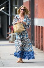 NICKY HILTON in a Floral Dress Out in New York 07/29/2021