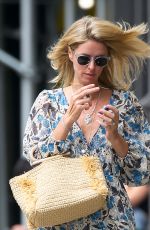 NICKY HILTON in a Floral Dress Out in New York 07/29/2021