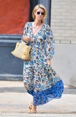 NICKY HILTON in a Floral Dress Out in New York 07/29/2021