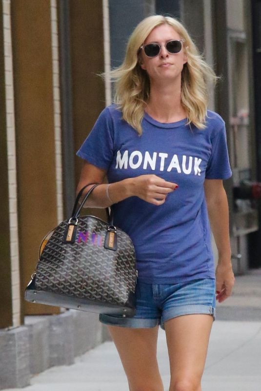 NICKY HILTON in Denim Shorts Out in New York 07/14/2021