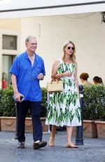 NICKY HILTON Out for Lunch with Her Parents in Rome 07/01/2021