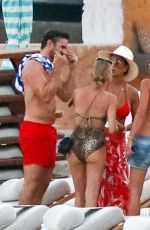 NICOLE SCHERZINGER and Thom Evans Out in Mykonos 07/03/2021