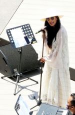 NICOLE SCHERZINGER at a Sound Check Before Performing for a Cartier Event in Lake Como 06/27/2021