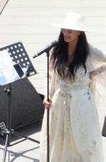 NICOLE SCHERZINGER at a Sound Check Before Performing for a Cartier Event in Lake Como 06/27/2021