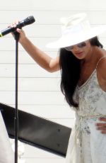 NICOLE SCHERZINGER at a Sound Check Before Performing for a Cartier Event in Lake Como 06/27/2021