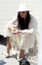 NICOLE SCHERZINGER at a Sound Check Before Performing for a Cartier Event in Lake Como 06/27/2021