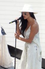 NICOLE SCHERZINGER at a Sound Check Before Performing for a Cartier Event in Lake Como 06/27/2021