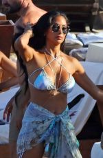 NICOLE SCHERZINGER in Bikini and Thom Evans Out in Mykonos 07/03/2021