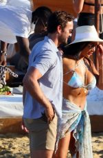 NICOLE SCHERZINGER in Bikini and Thom Evans Out in Mykonos 07/03/2021
