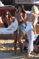 NICOLE SCHERZINGER in Bikini and Thom Evans Out in Mykonos 07/03/2021