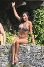 NICOLE SCHERZINGER in Bikini Jumping from a Bridge in Italy 07/3/2021